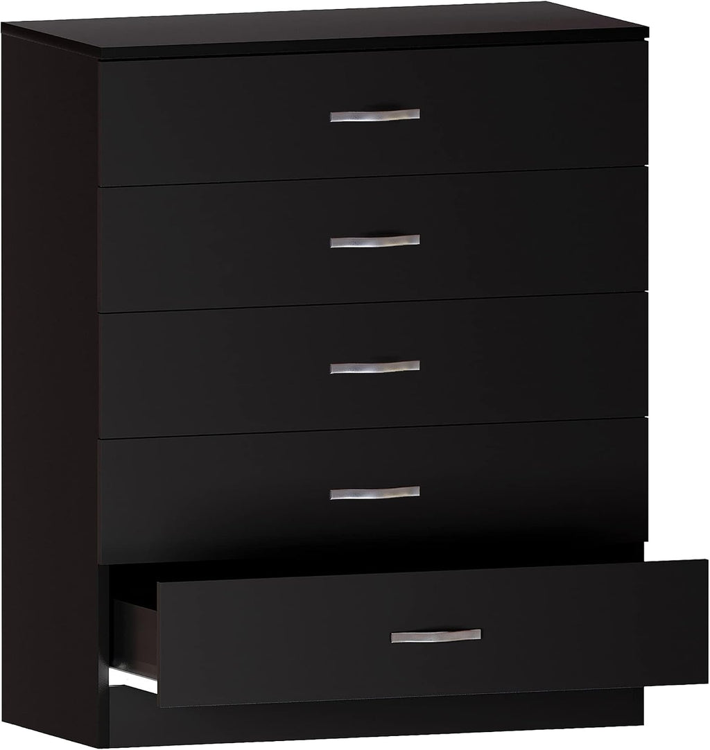 Riano 5-Drawer Chest – Black
