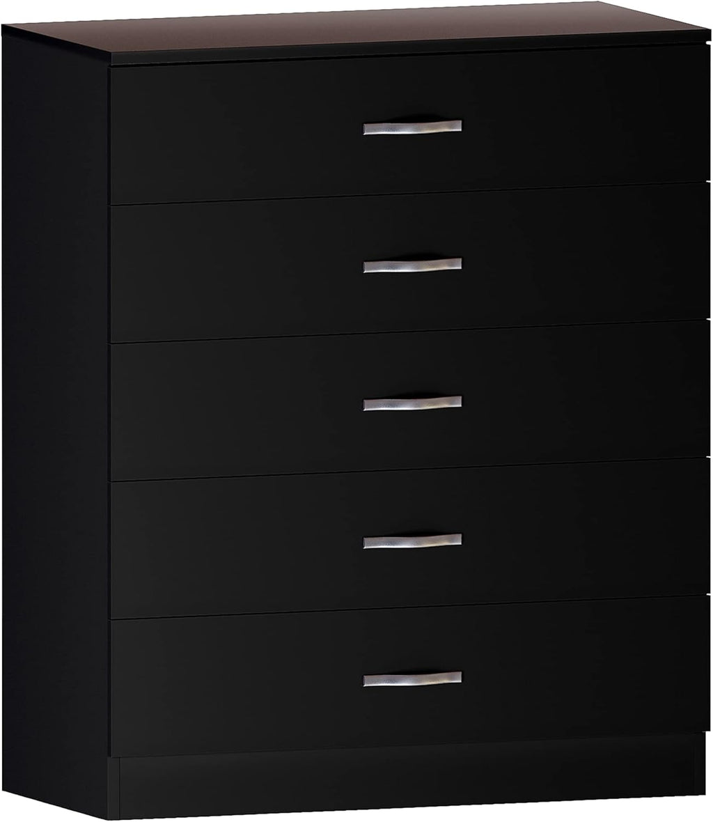 Riano 5-Drawer Chest – Black