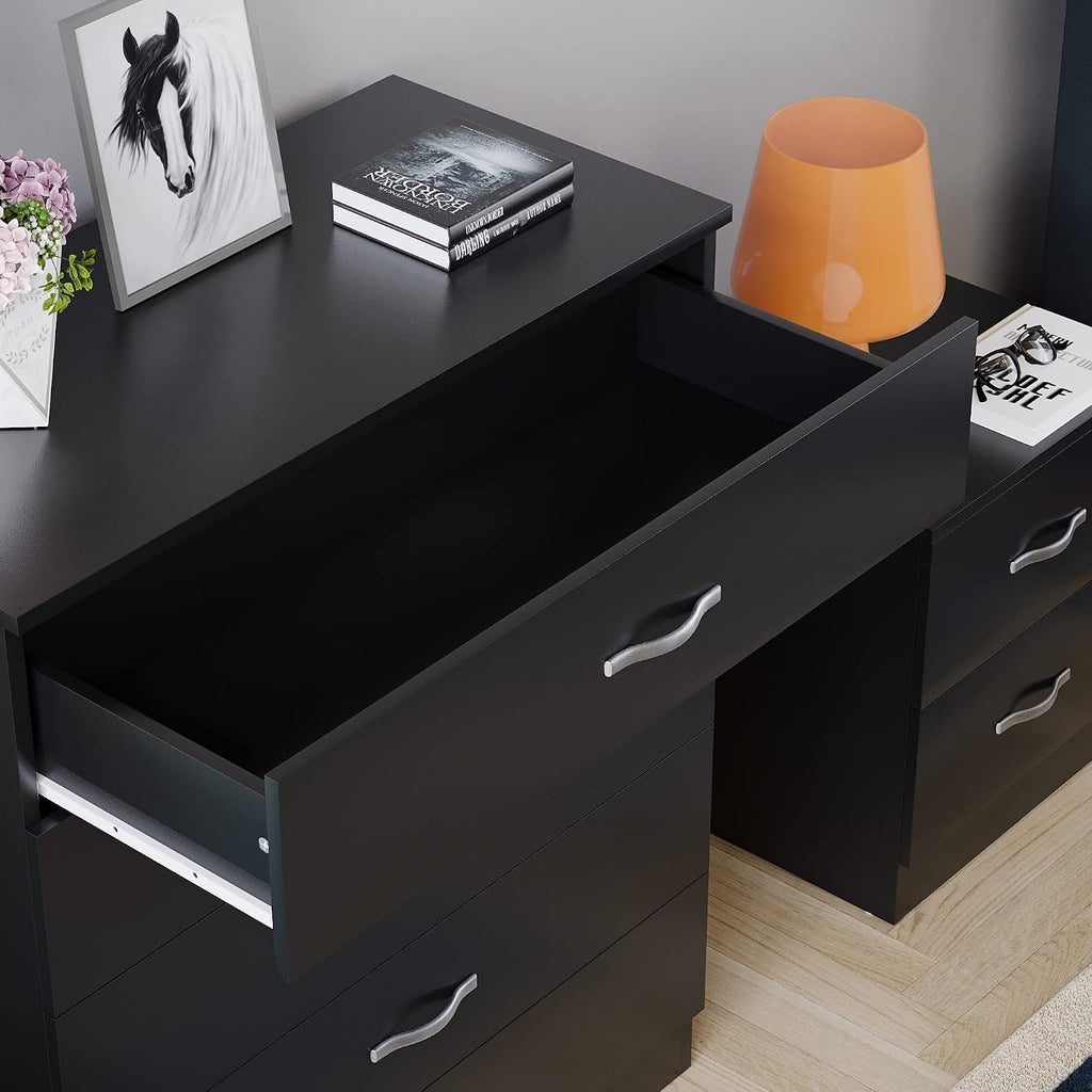 Riano 5-Drawer Chest – Black