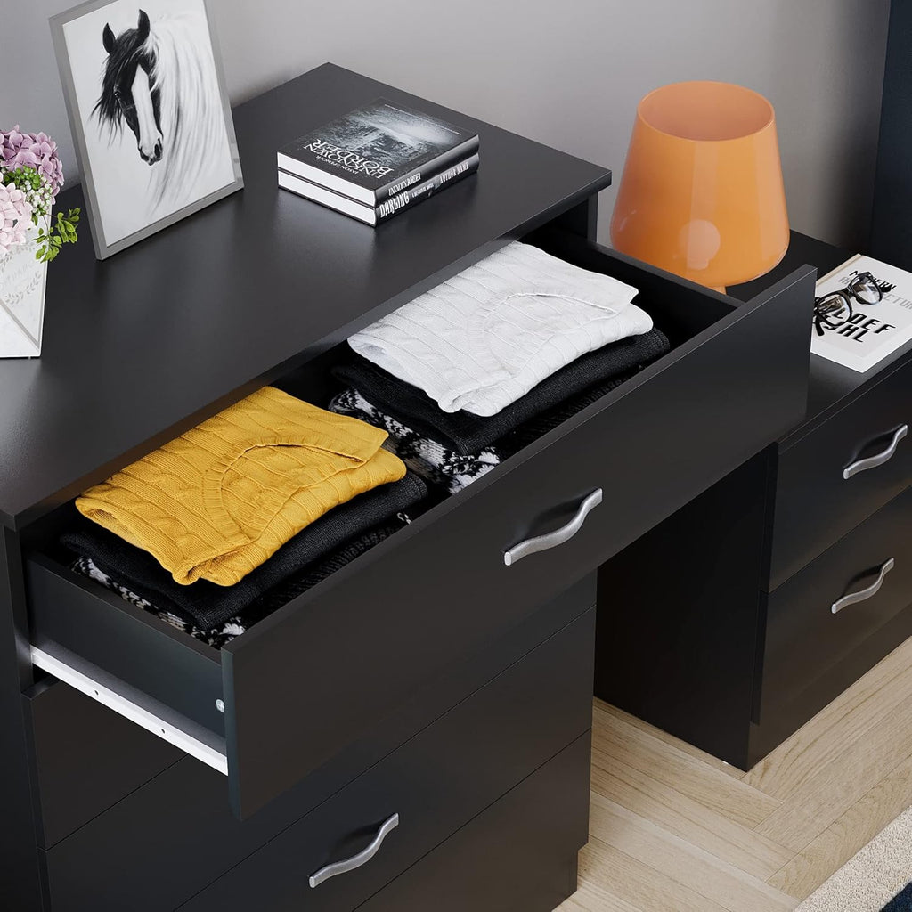 Riano 5-Drawer Chest – Black
