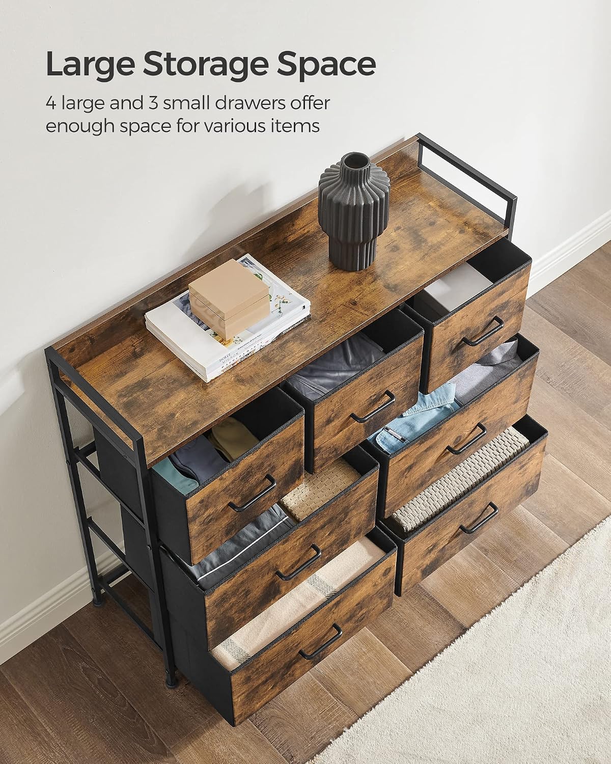 SONGMICS 7-Drawer Fabric Chest