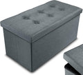 Foldable Ottoman Storage Box – 80L, 2-Seater